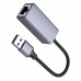 Интернет адаптер Hoco UA37 1000 Mbps (USB to RJ45) сетевая карта внешняя