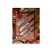 Набор кухонных ножей Xiaomi Huo Hou Damascus Kitchen Knife Set (HU0073) 4 штуки + подставка