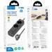 Зарядное - удлинитель - фильтр Hoco NS10 Wisdom 2-position PD67W (1*USB-A 3C  2Socket) 2 метра черный