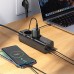 Зарядное - удлинитель - фильтр Hoco NS10 Wisdom 2-position PD67W (1*USB-A 3C  2Socket) 2 метра черный