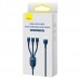 Кабель Baseus Flash Series Ⅱ One-for-three USB to M + L + C 100W 1.2m CASS030003
