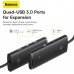Хаб разветвитель мультипортовый адаптер Baseus Lite Series USB-C - 4*USB-A 3.0 + USB-C (WKQX030401) черный