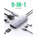 Хаб - адаптер мультипортовый UGREEN 9-in-1 HDMI Ethernet USB-C Hub (40873)