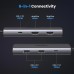 Мультипортовый адаптер док-станция UGREEN CM498 Revodok 206 6-in-1 USB-C Hub (15852)