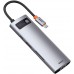 Порт-репликатор - адаптер хаб Baseus Metal Gleam Series 8-in-1 Multifunctional Type-C Dock