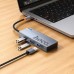 Порт-репликатор мульти-адаптер HOCO HB50 Wow 5-in-1 multi-function converter  (HDTV+PD+USB 3.0*3)