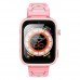 Детские смарт часы XO H130 4G GPS розовые
