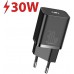 Зарядное устройство - блочок - сетевой адаптер Baseus Super Si 30W 1 USB-C (CCSUP-J01) черный