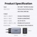 Зарядное устройство - блок питания 3 порта Ugreen Nexode 65W GaN II 2*Type-C + 1*USB (2C1A) 8823366