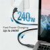 Кабель Edimax UC4 V2 Thunderbolt 3 cable USB-C - USB-C (USB4) 240W 1 м (UC4-010TB V2)