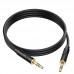 Кабель аудио Hoco UPA30 AUX 3.5mm to 3.5mm 1 метр папа - папа черный