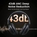 Беспроводные наушники UGREEN HP202 HiTune Max5 Hybrid Active Noise-Cancelling Headphones (UGR-25255) черные
