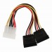 Кабель - делитель питания Molex - 2*Sata переходник адаптер 15см