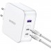 Зарядный комплект - блок и кабель 3 порта USB (2хUSB-C+USB-A) Ugreen CD289 140W Gan (UGR-15339)