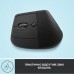 Вертикальная беспроводная мышь Logitech Lift Left Vertical Ergonomic Wireless + Bluetooth (910-006474)