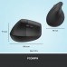 Вертикальная беспроводная мышь Logitech Lift Left Vertical Ergonomic Wireless + Bluetooth (910-006474)