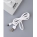 Кабель DC CL-210 Usb - Lightning для телефонов Apple 1 метр эластичный силиконовый белый