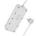 Сетевой удлинитель Hoco AC22 Sunlight PD30W 4 розетки 1.5m Белый