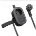 Сетевой удлинитель Hoco NS7 Sharp USB-C / USB-A Черный