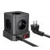 Сетевое зарядное устройство удлинитель Hoco NS8 3 USB/ Type-C 5 розеток 2 м