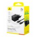 Сетевой адаптер Baseus Palm Fast Charger C+U 20W + Cable Type-C to Type-C P10111608113-01 Черный