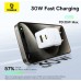 Быстрое зарядное с кабелем Baseus Palm Fast Charger C+U 30W + Cable Type-C to Type-C P1011160A213-01 Белое