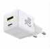 Сетевое зарядное устройство Baseus Palm Type-C+USB 20W P10111608213-00 Белое