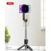 Монопод трипод беспроводной XO SS10 Mini Bluetooth 80 см селфи палка штатив с зеркалом и треногой Черный