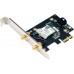 WiFi 7 + Bluetooth 5.4 адаптер Asus PCE-BE6500 (до 2882 Mbps) 2 внешние антенны