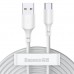Кабели набор из 2 штук - Baseus Simple Wisdom Cable Kit Usb-C 5A 1.5m TZCATZJ-02