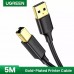 Кабель для принтера Ugreen US135 Usb A - Usb B - 5 метров (Print Cable)