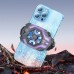 Портативный мини вентилятор - кулер Hoco GM26 (Type-C) черно фиолетовый