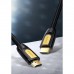 Кабель UGREEN hd101 HDMI 1.4 4K@30Hz Round Cable 15 метров черно-желтый (UGR-11106)