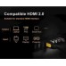 Кабель UGREEN hd101 HDMI 1.4 4K@30Hz Round Cable 15 метров черно-желтый (UGR-11106)