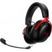 Беспроводные игровые наушники HyperX Cloud III Wireless USB-A / USB-C черно красные (77Z46AA)
