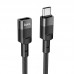 Удлинитель USB-C папа мама 120 см - HOCO U107 Type-C-to-Type-C Extension Cable