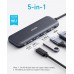Мультипортовый адаптер - хаб - порт репликатор Anker 332 USB-C Hub 5-in-1 (A8355011)