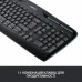 Комплект (клавиатура + мышь беспроводные) Logitech MK330 Wireless UA раскладка черная (920-003989)
