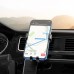 Держатель - холдер автомобильный HOCO CA92 Gold shield air outlet gravity holder черно серебристый