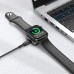 Беспроводное зарядное устройство - брелок с магнитом Hoco Cw55 для часов Apple Watch черное