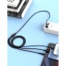 Кабель тройной 3 в 1 XO NB230 - USB-C + Lightning + microUSB комбо шнур черный
