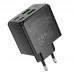 Зарядное устройство - блок на 4 выхода (порта USB) - Hoco CS19A 2*USB-C + 2*USB 65W черное