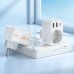 Зарядное устройство - фильтр питания Hoco AC26 4000W 2U + 1P + 1C 20W белое