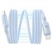 Кабель скоростной 240W - Baseus PicoGo Magnetic Liquid Silicone Type-C to Type-C 1 метр голубой