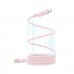 Кабель для зарядки ноутбуков 240W Baseus PicoGo Magnetic Liquid Silicone Type-C to Type-C 1 метр розовый