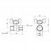 Кран металлический шаровой SD Forte 1/2" ВВ для газа (БГГ) прямой PN40 SF602G15