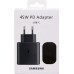Зарядное устройство - адаптер блок Samsung 45W Travel Adapter (EP-TA845NBE)  w/o cable без кабеля черный