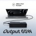 Внешний аккумулятор Baseus 65W 20000mAh Free2pull Retractable For Macbook Laptop