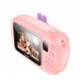 Камера для детей - цифровой фотоаппарат HOCO DV205 Dual-camera children camera Pink