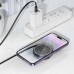 Зарядное беспроводное HOCO CQ18 Flash 2-in-1 Magnetic + iWatch (с выдвижным кабелем) серое